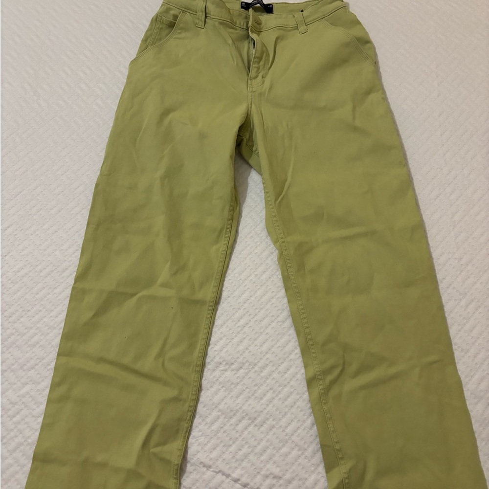 Hollister Olive Flare & Wide Leg Jeans